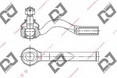 DJ PARTS de1377 -  Наконечник поперечной рулевой тяги
